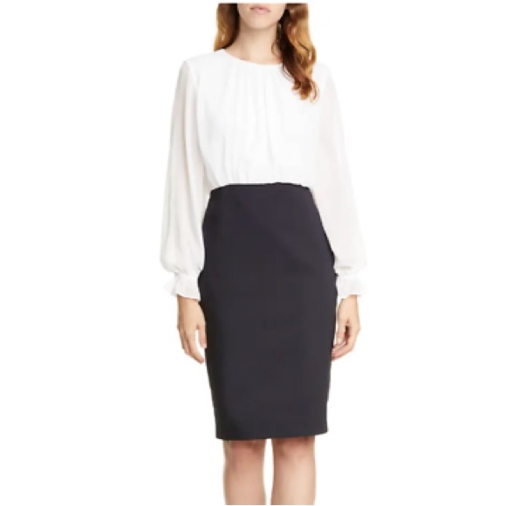 Ted Baker | Lizatta Pleated Top Pencil Dress